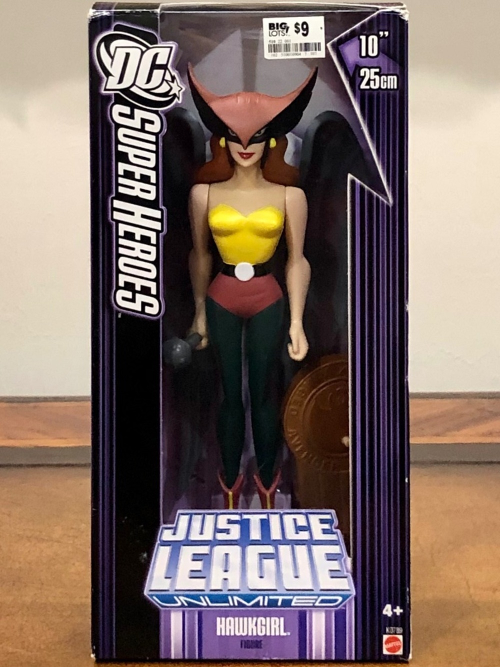 DC Superheroes Justice League Unlimited Hawkgirl Purple Box Action Figure RARE